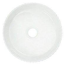 Zoya 280mm Gloss White Round Ceramic Basin